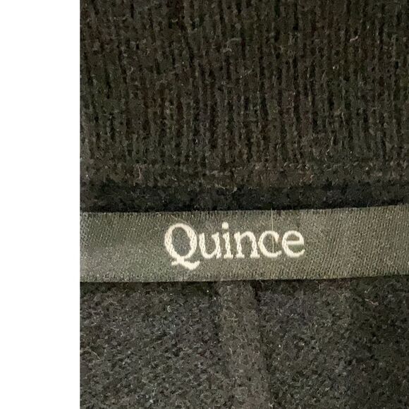 NEW Quince 100% Cashmere Black Joggers with pockets Medium - Picture 8 of 8